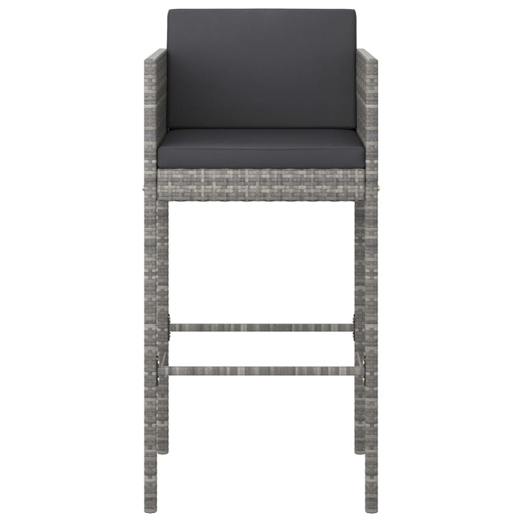 Set Mobilier Bar De Grădină Cu Perne, 5 Piese, , Poliratan