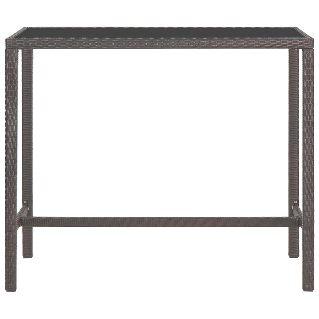 Set Mobilier Bar De Grădină Cu Perne, 7 Piese, , Poliratan