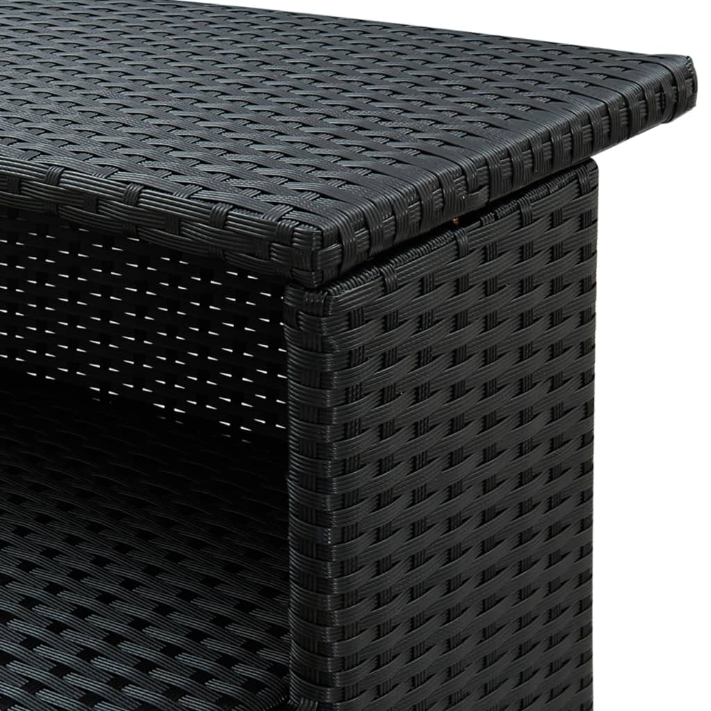 Set Mobilier Bar De Grădină Cu Perne, 3 Piese, , Poliratan