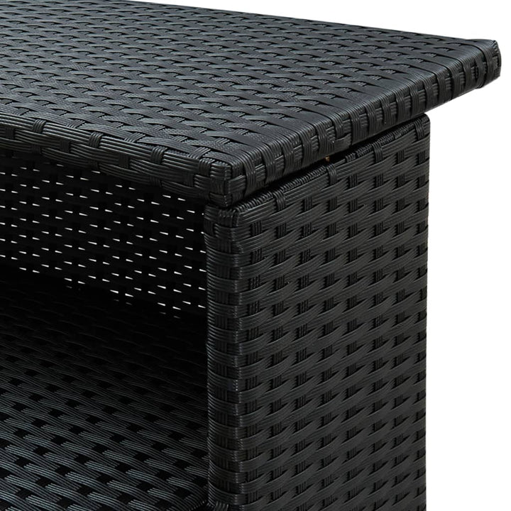 Set Mobilier Bar De Grădină Cu Perne, 3 Piese, , Poliratan