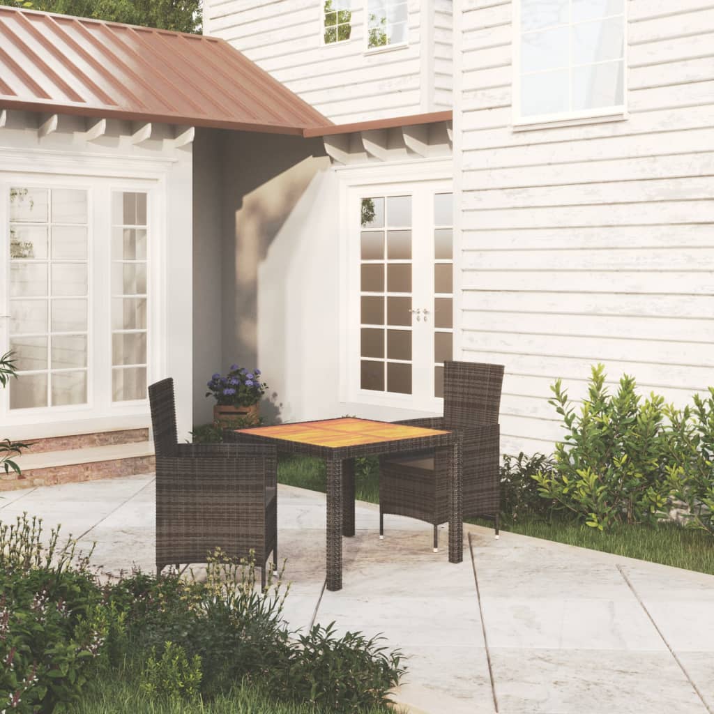 Set Mobilier De Exterior Cu Perne, 5 Piese, , Poliratan