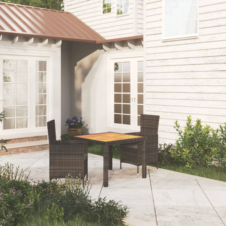 Set Mobilier De Exterior Cu Perne, 5 Piese, , Poliratan