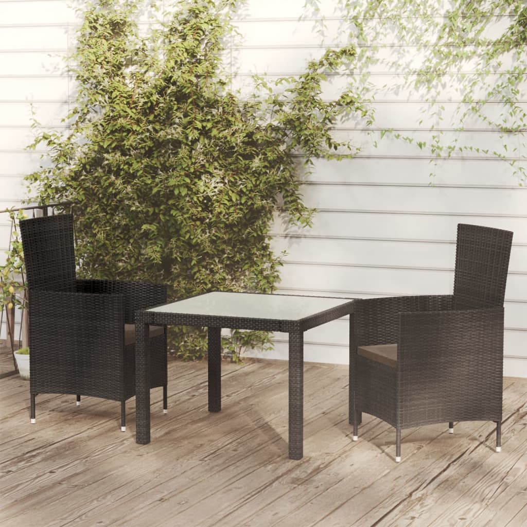 Set Mobilier De Exterior Cu Perne, 5 Piese, , Poliratan