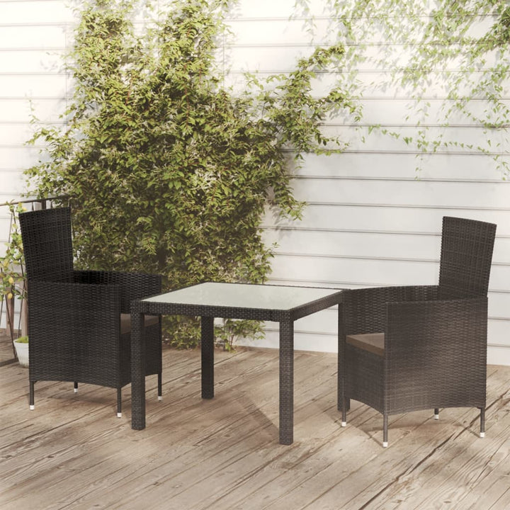 Set Mobilier De Exterior Cu Perne, 5 Piese, , Poliratan