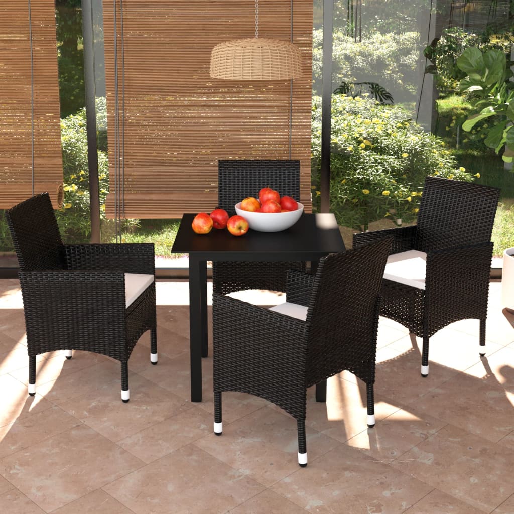 Set Mobilier De Grădină Cu Perne, 7 Piese, , Poliratan