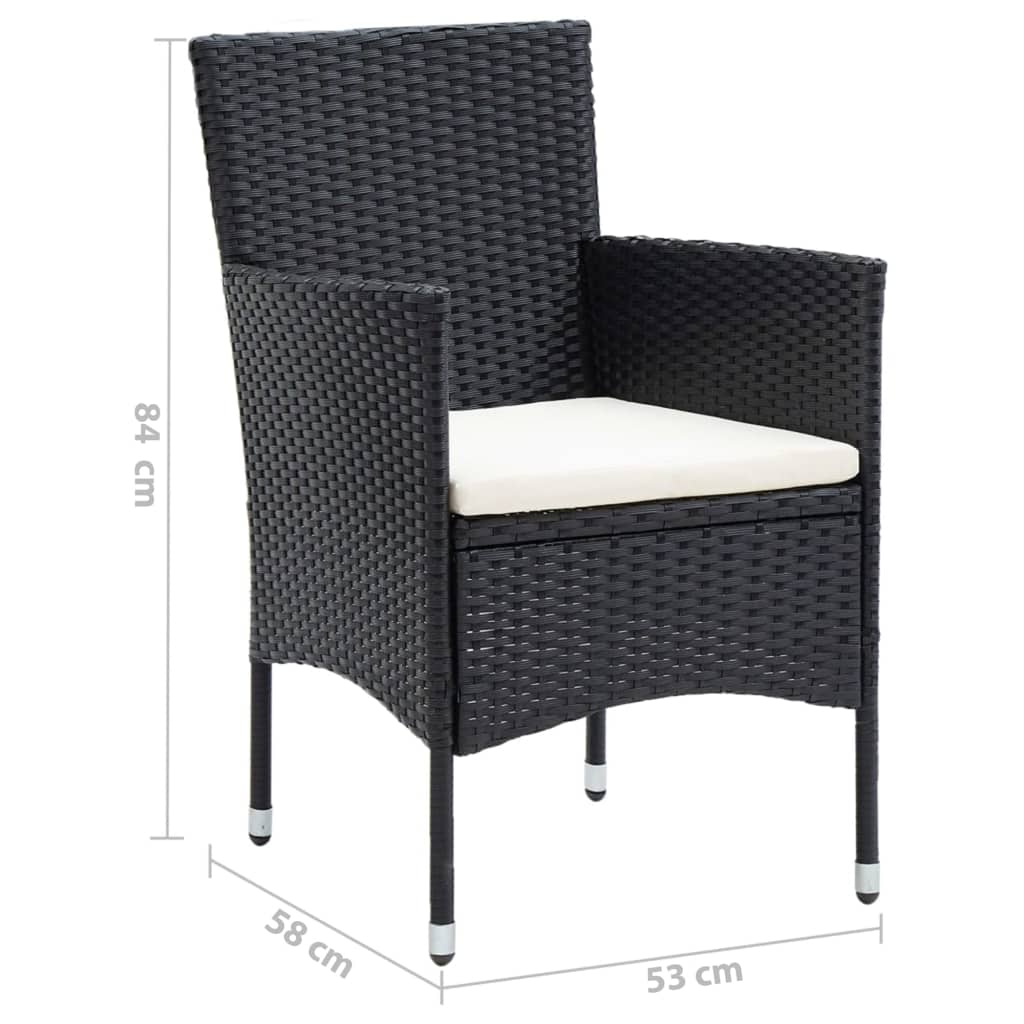 Set Mobilier De Grădină Cu Perne, 7 Piese, , Poliratan