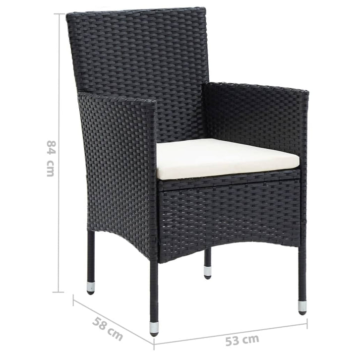 Set Mobilier De Grădină Cu Perne, 7 Piese, , Poliratan