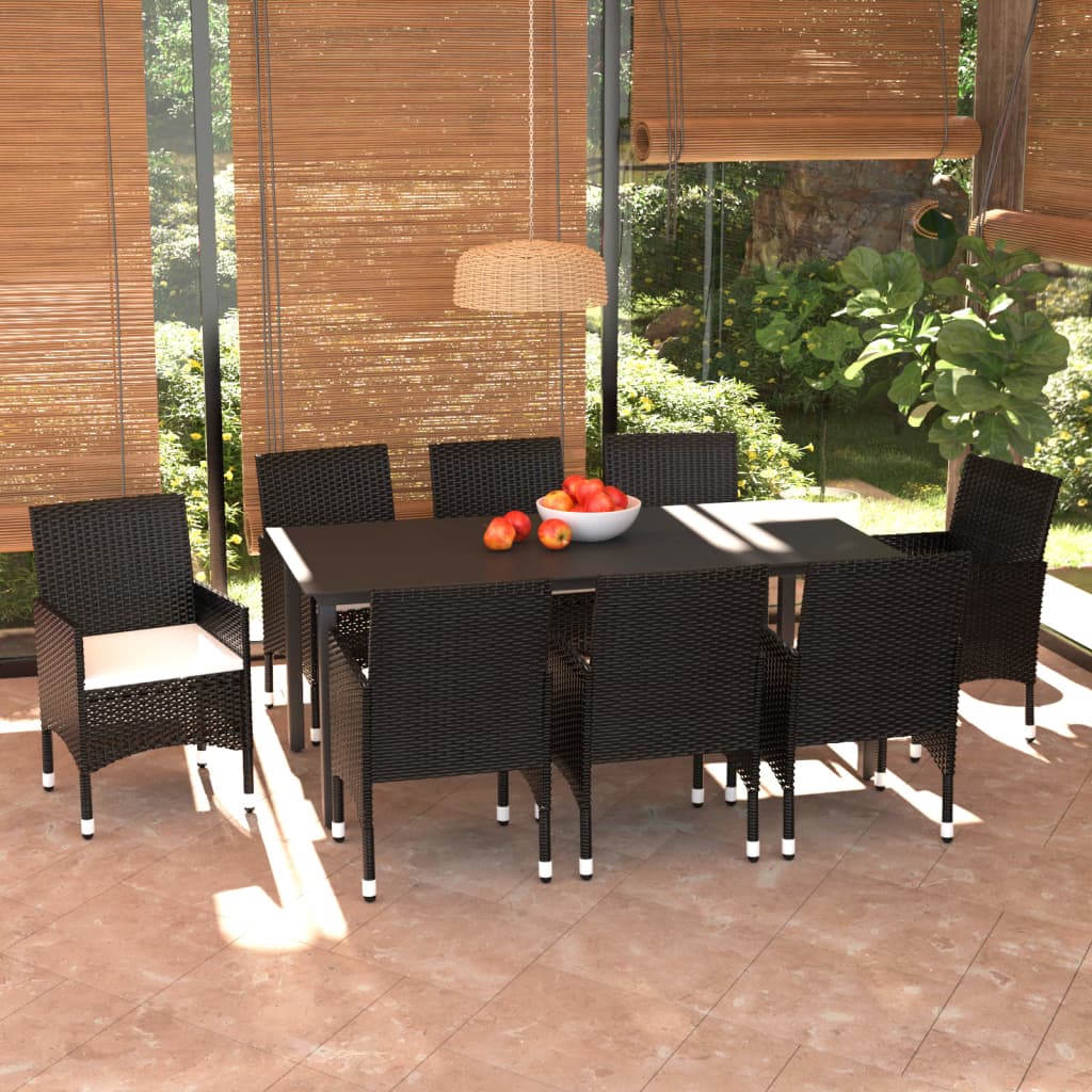 Set Mobilier De Grădină Cu Perne, 7 Piese, , Poliratan