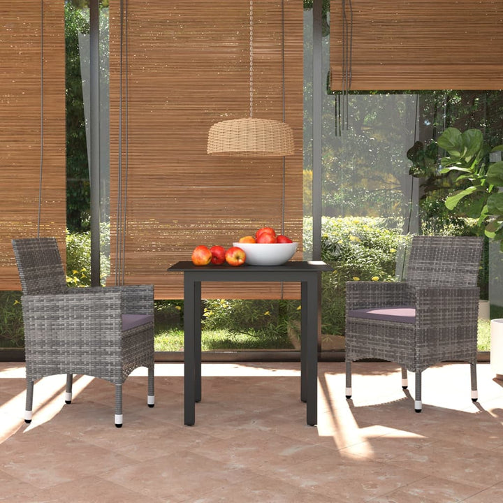 Set Mobilier De Grădină Cu Perne, 7 Piese, , Poliratan