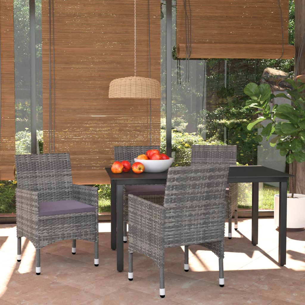 Set Mobilier De Grădină Cu Perne, 7 Piese, , Poliratan