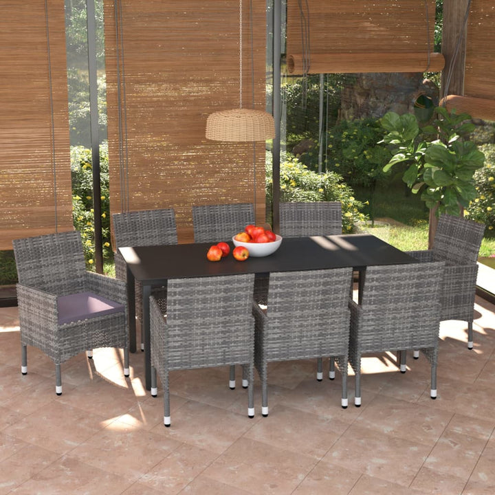 Set Mobilier De Grădină Cu Perne, 7 Piese, , Poliratan