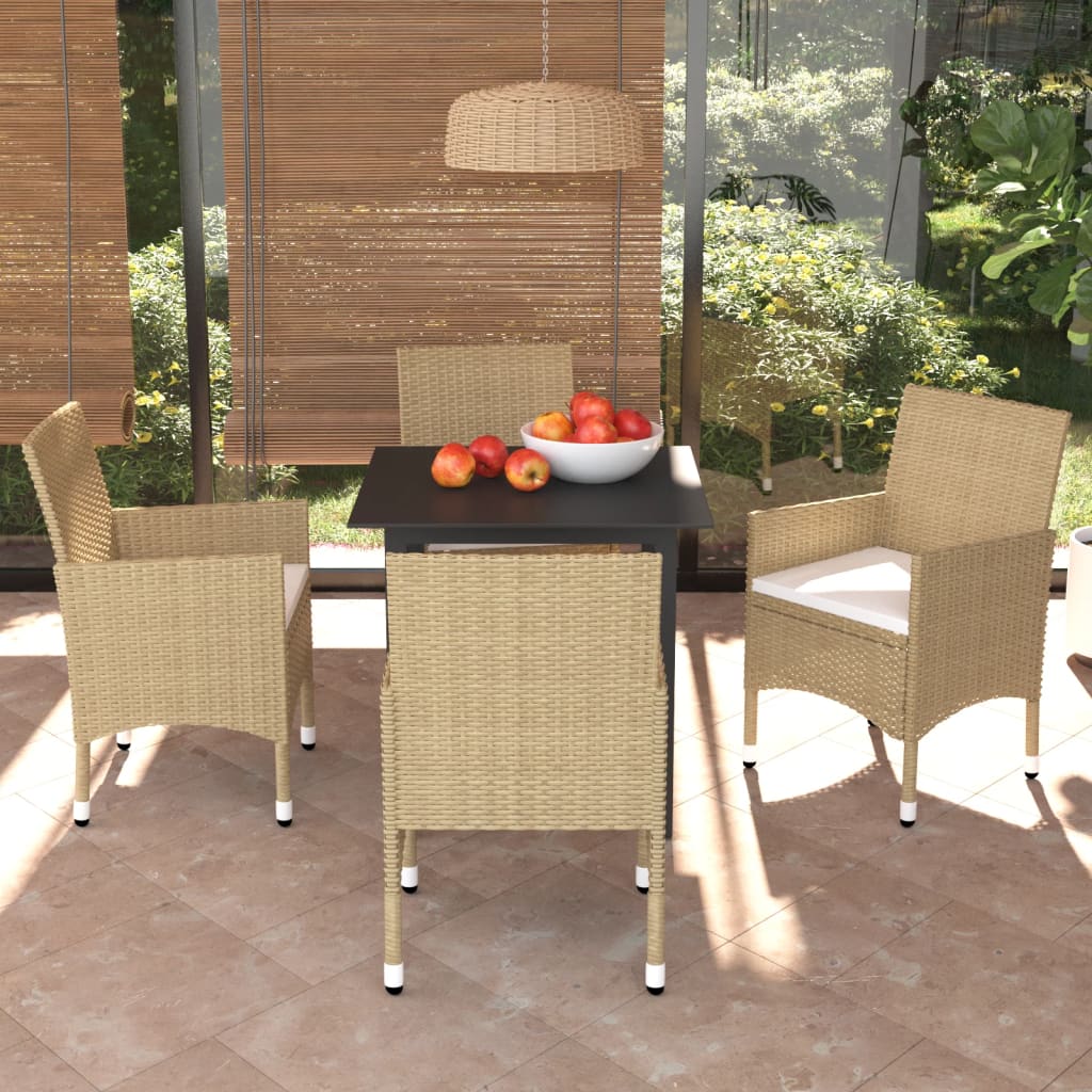 Set Mobilier De Grădină Cu Perne, 7 Piese, , Poliratan