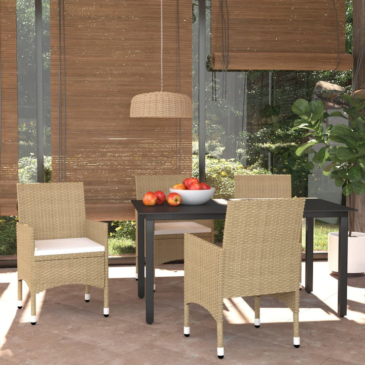 Set Mobilier De Grădină Cu Perne, 7 Piese, , Poliratan