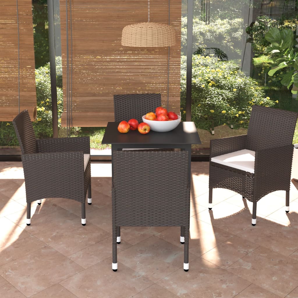 Set Mobilier De Grădină Cu Perne, 7 Piese, , Poliratan