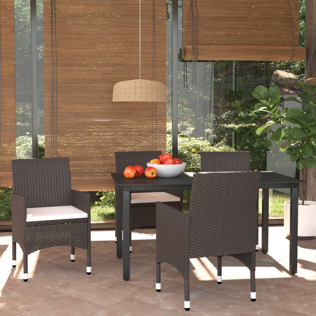 Set Mobilier De Grădină Cu Perne, 7 Piese, , Poliratan