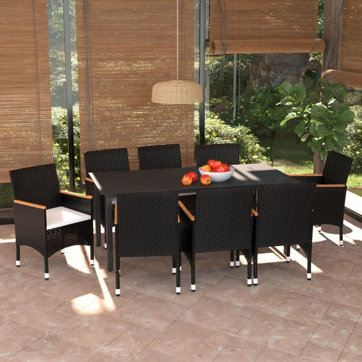 Set Mobilier De Grădină Cu Perne, 7 Piese, , Poliratan