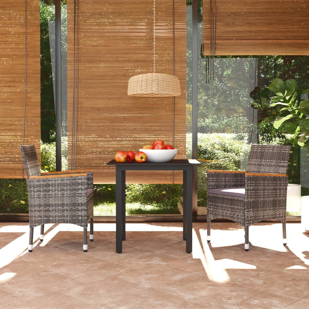 Set Mobilier De Grădină Cu Perne, 7 Piese, , Poliratan