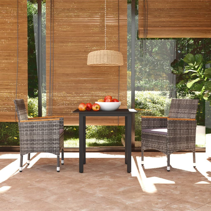 Set Mobilier De Grădină Cu Perne, 7 Piese, , Poliratan