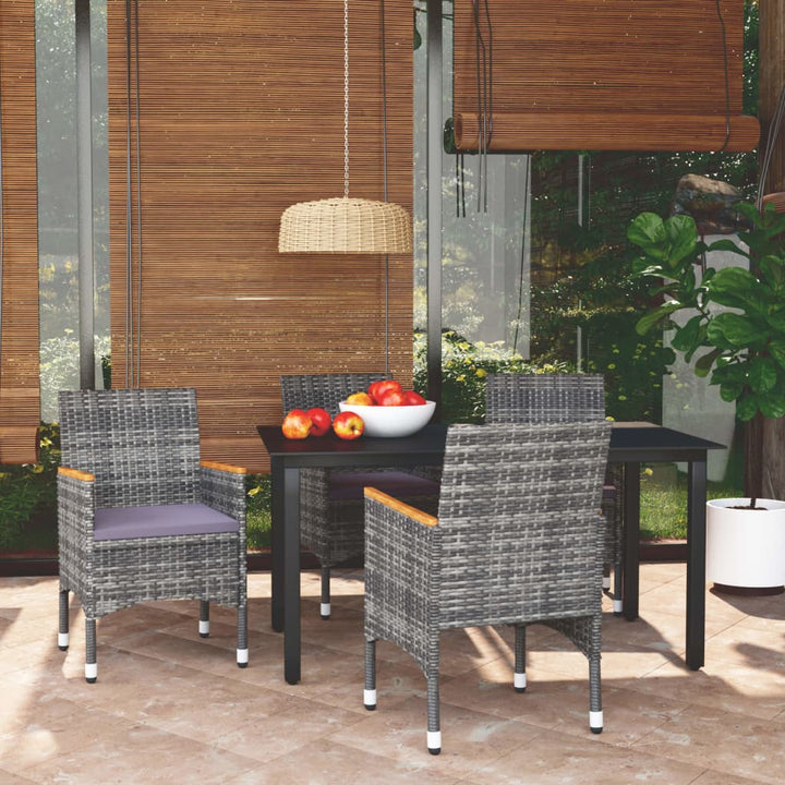 Set Mobilier De Grădină Cu Perne, 7 Piese, , Poliratan