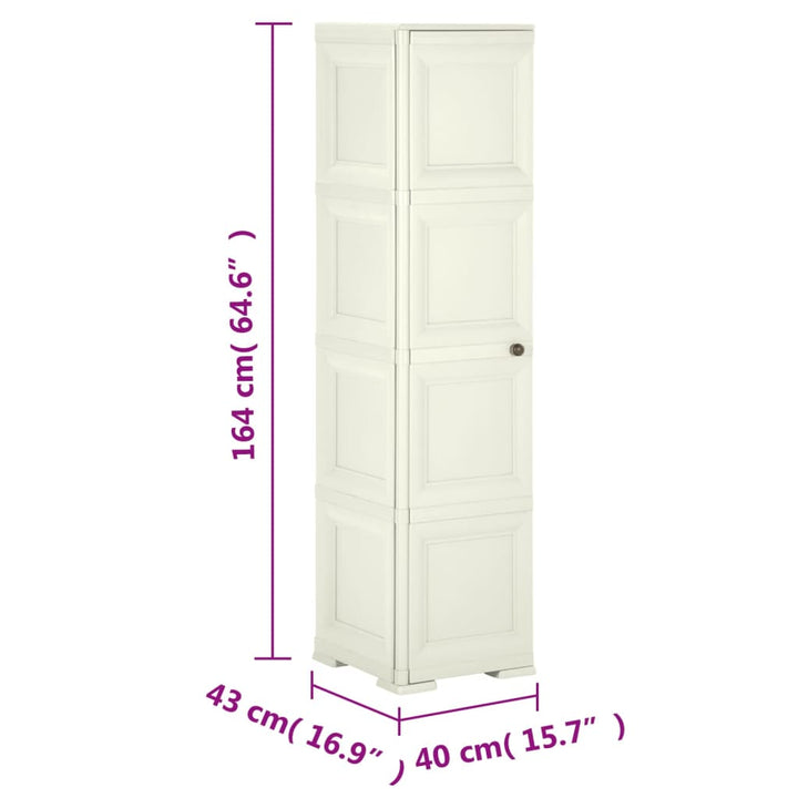 Dulap Din Plastic, , Vanilla Ice, Design De Lemn