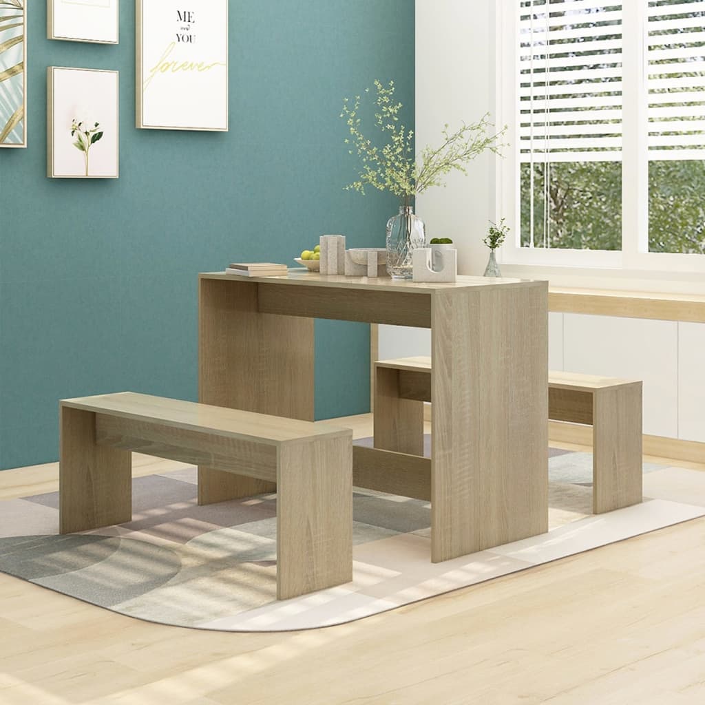 Set Mobilier De Bucătărie, 3 Piese, , Pal