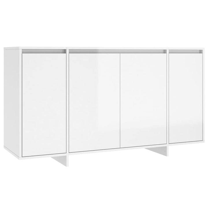 Servantă, Alb Extralucios, 135X41X75 Cm, Pal