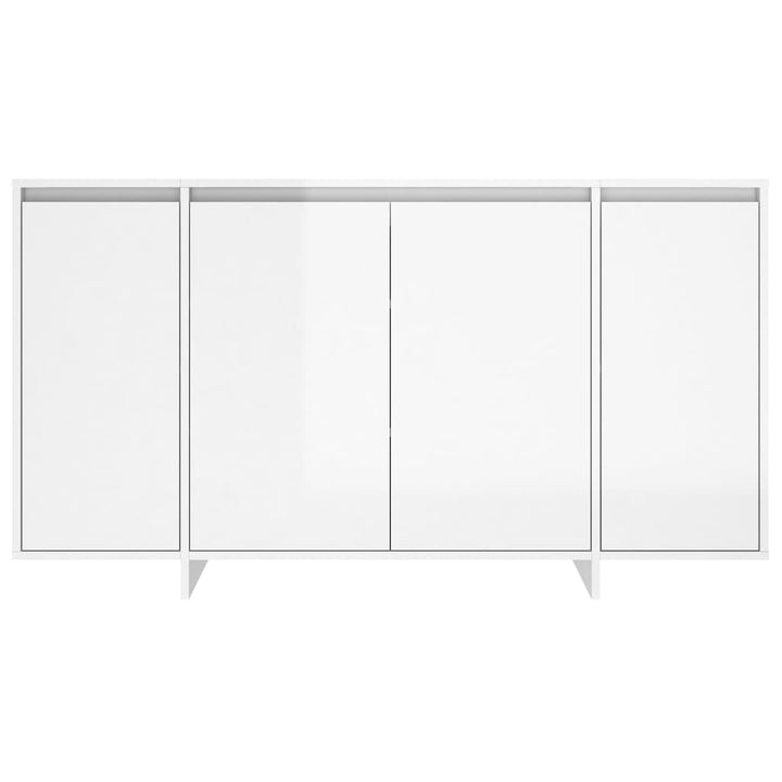 Servantă, Alb Extralucios, 135X41X75 Cm, Pal
