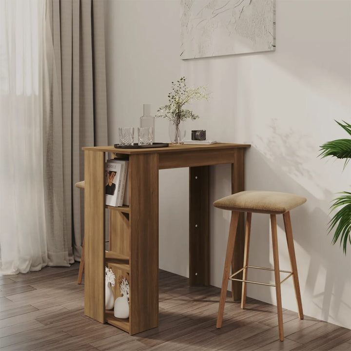Masă De Bar Cu Raft, , 102X50X103,5 Cm, Pal
