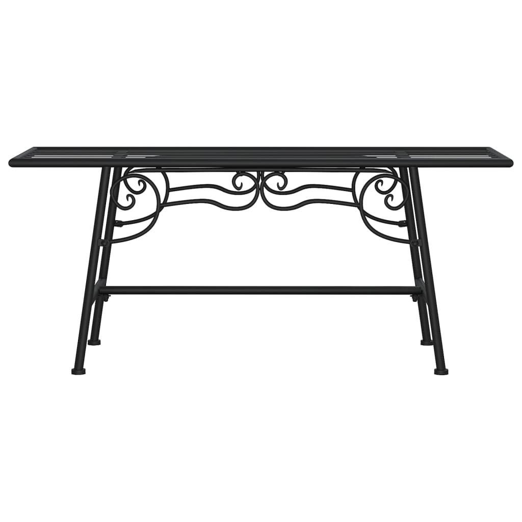 Bancă De Copac, Negru, 110 Cm, Oțel