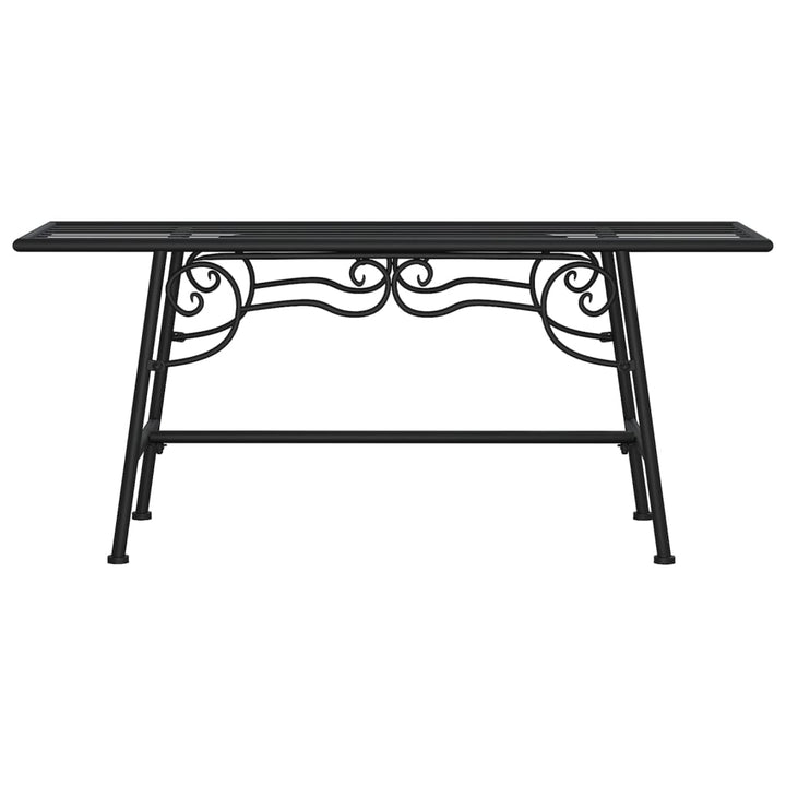 Bancă De Copac, Negru, 110 Cm, Oțel