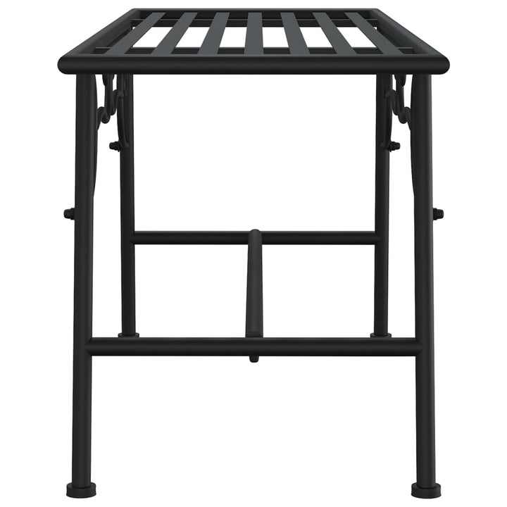 Bancă De Copac, Negru, 110 Cm, Oțel