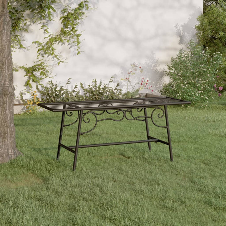 Bancă De Copac, Negru, 110 Cm, Oțel