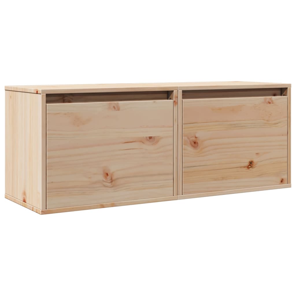 Dulapuri De Perete, 2 Buc., 45X30X35 Cm, Lemn Masiv De Pin