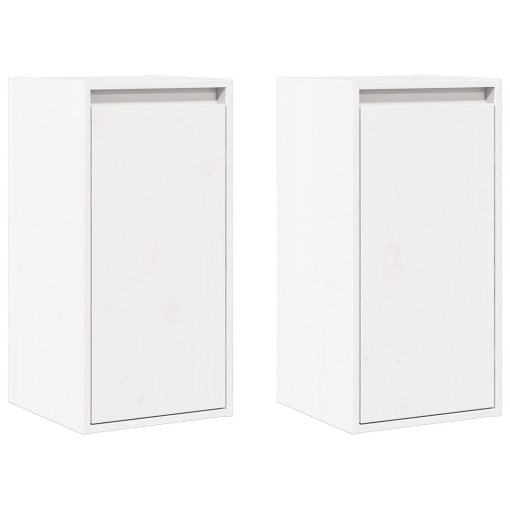 Dulapuri De Perete, 2 Buc., , 30X30X60 Cm, Lemn Masiv De Pin