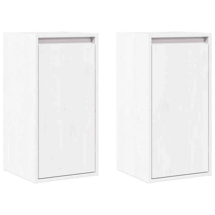 Dulapuri De Perete, 2 Buc., , 30X30X60 Cm, Lemn Masiv De Pin