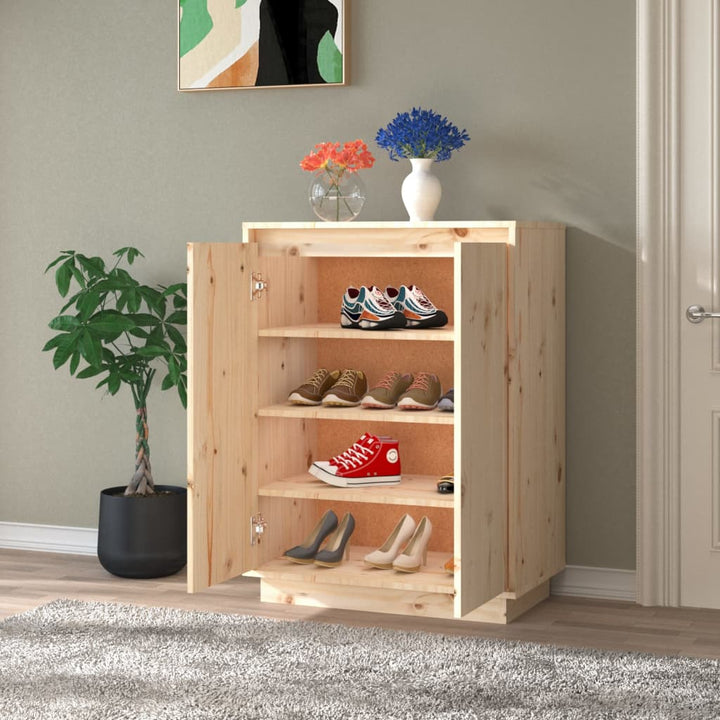 Pantofar, 60X35X80 Cm, Lemn Masiv De Pin