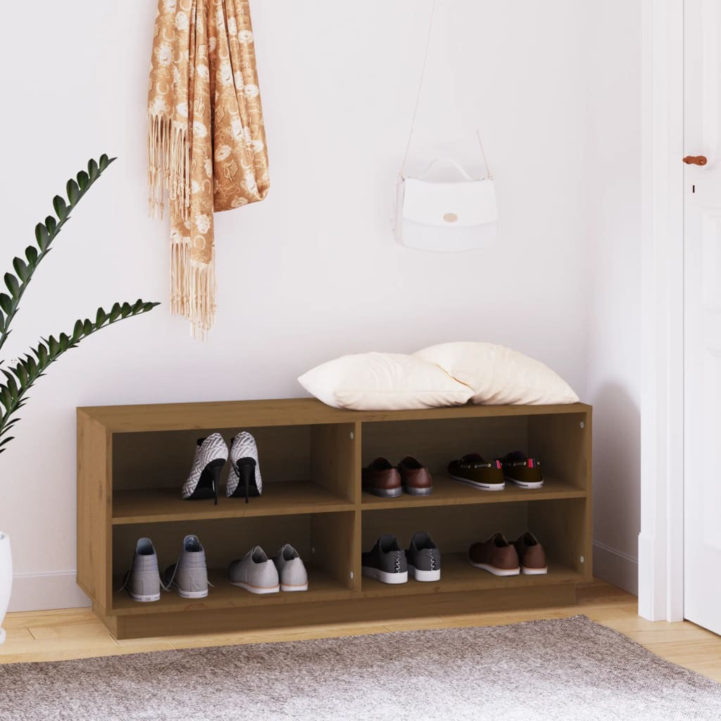 Pantofar, 110X34X45 Cm, Lemn Masiv De Pin