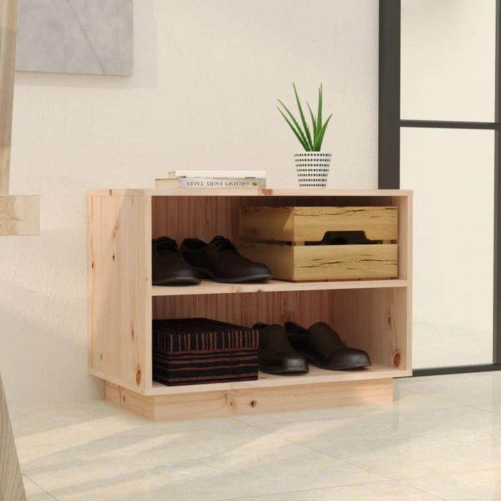 Dulap Pantofi, 60X34X45 Cm, Lemn Masiv De Pin