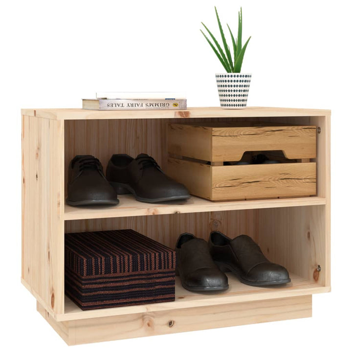 Dulap Pantofi, 60X34X45 Cm, Lemn Masiv De Pin