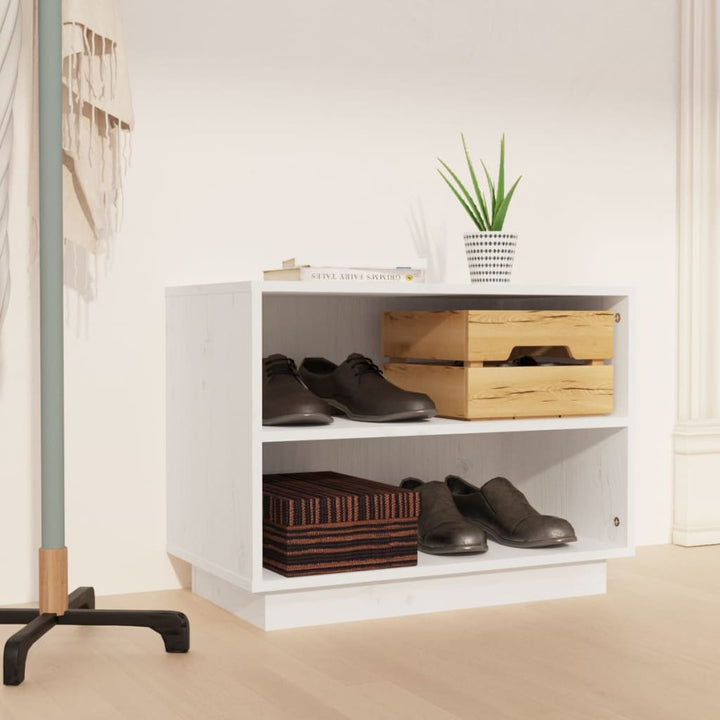 Dulap Pantofi, 60X34X45 Cm, Lemn Masiv De Pin