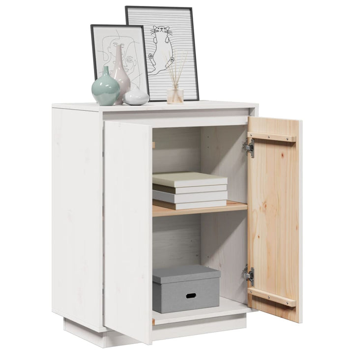 Servantă Ă 60X34X75 Cm Din Lemn Masiv De Pin