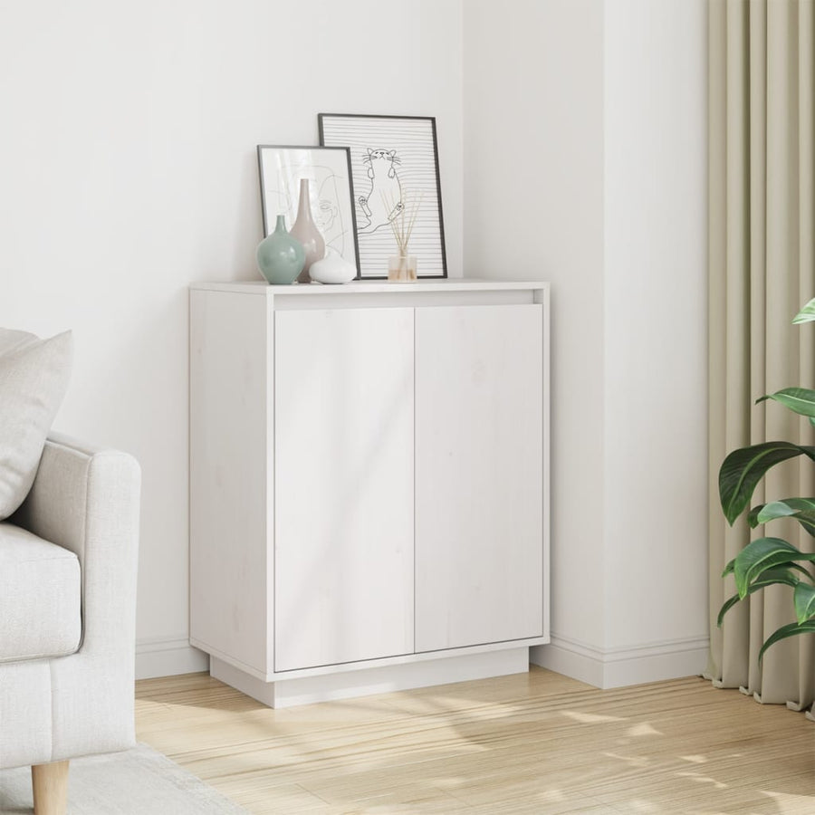 Servantă Ă 60X34X75 Cm Din Lemn Masiv De Pin