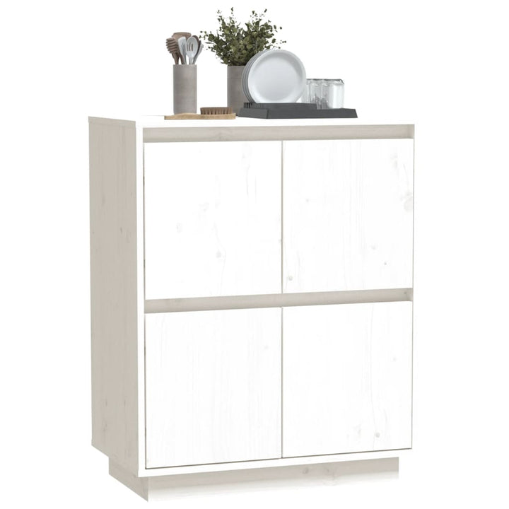 Servantă Ă 60X34X75 Cm Din Lemn Masiv De Pin