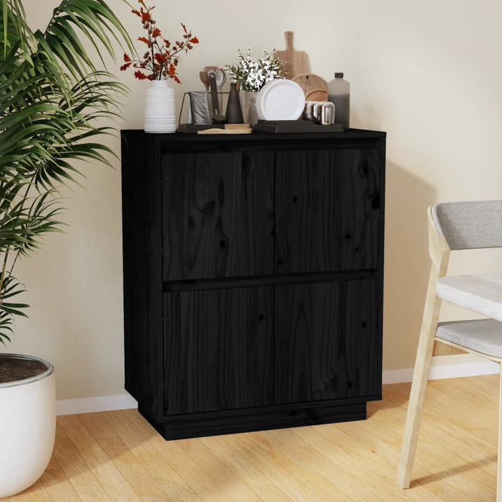 Servantă Ă 60X34X75 Cm Din Lemn Masiv De Pin