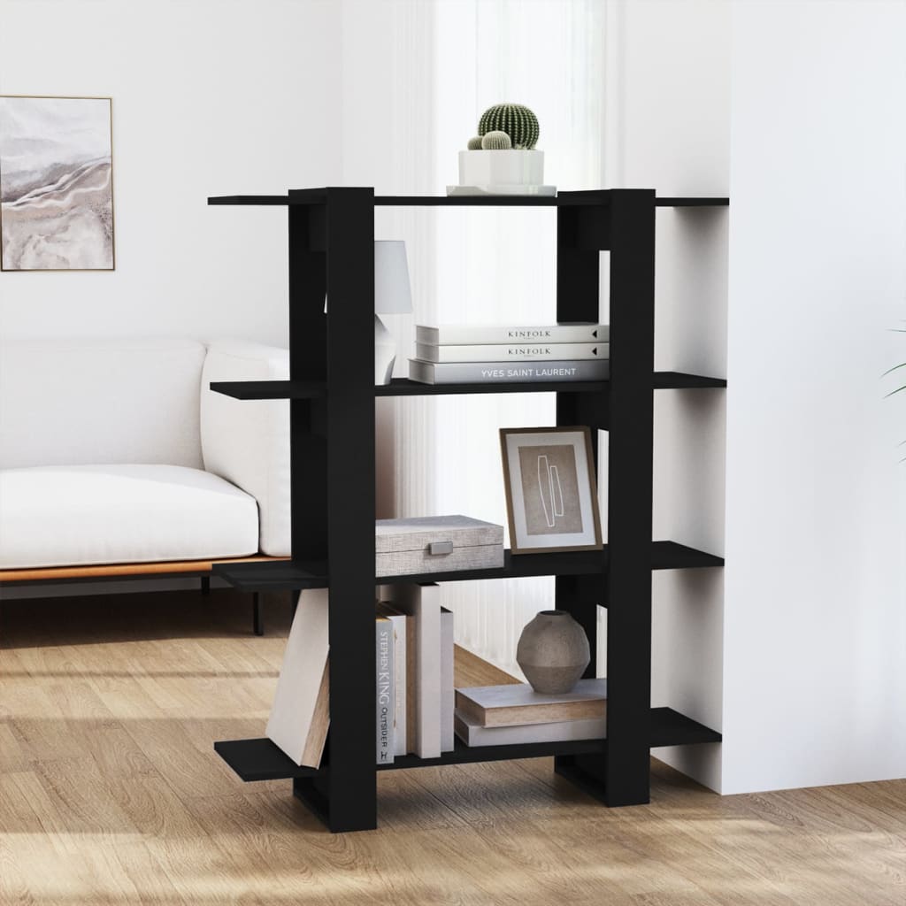 Bibliotecă/Separator Cameră, Stejar Maro, 100X30X123,5 Cm