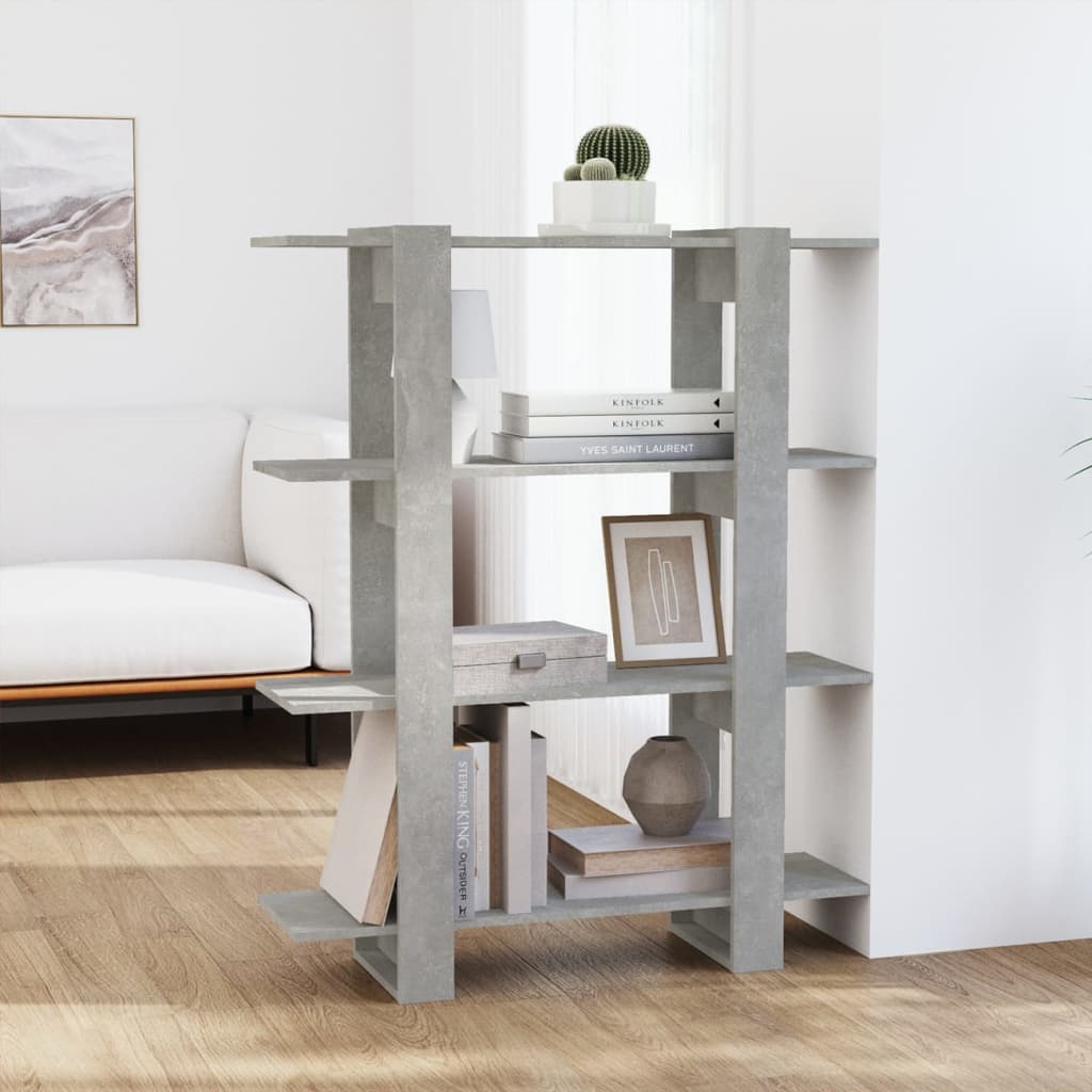 Bibliotecă/Separator Cameră, Stejar Maro, 100X30X123,5 Cm