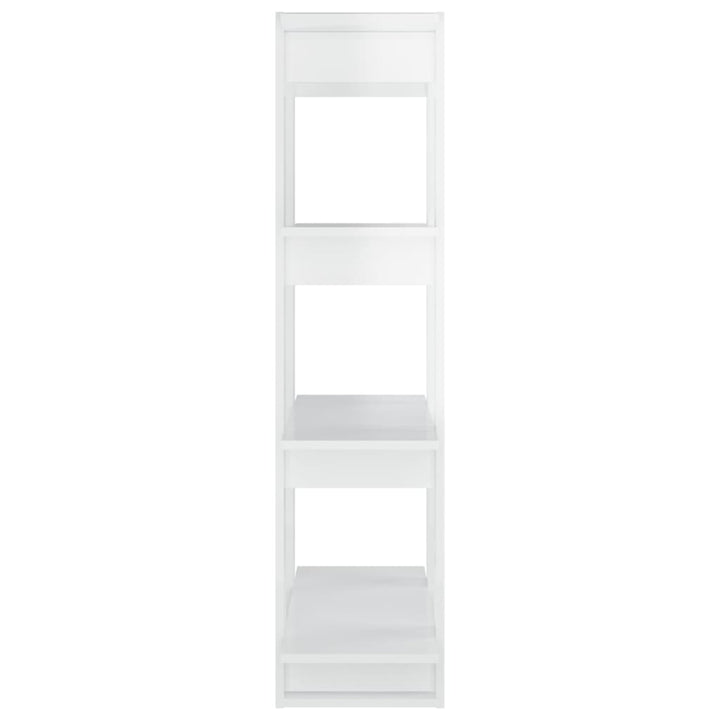 Bibliotecă/Separator Cameră, Alb Extralucios, 80X30X123,5 Cm