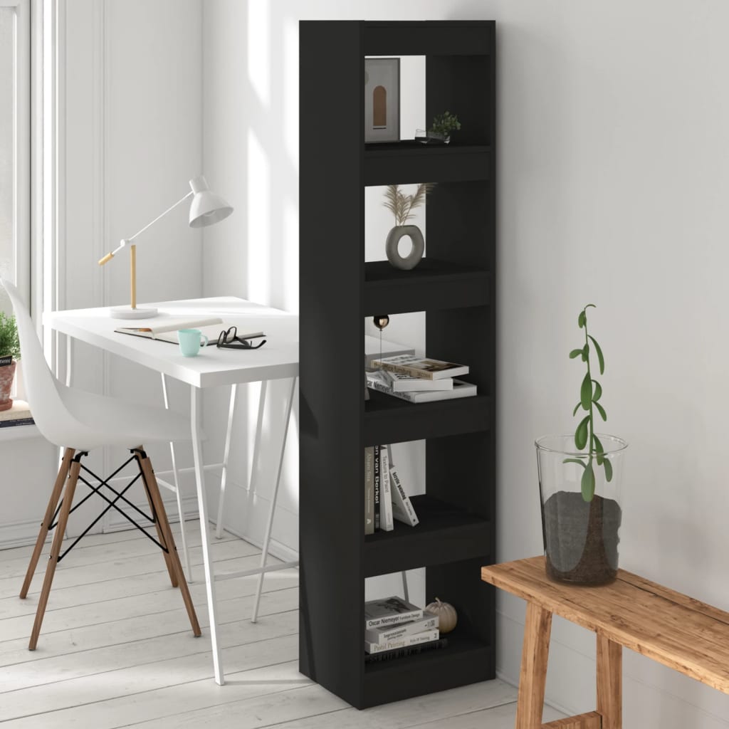 Bibliotecă/Separator Cameră, Alb Extralucios, 40X30X166 Cm