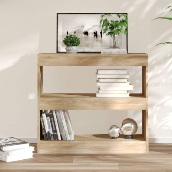 Bibliotecă/Separator Cameră, Alb Extralucios, 80X30X96 Cm, Pal