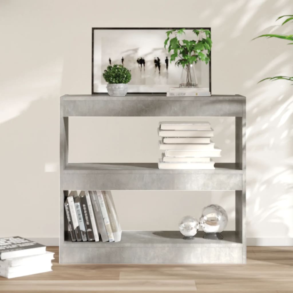 Bibliotecă/Separator Cameră, Alb Extralucios, 80X30X96 Cm, Pal
